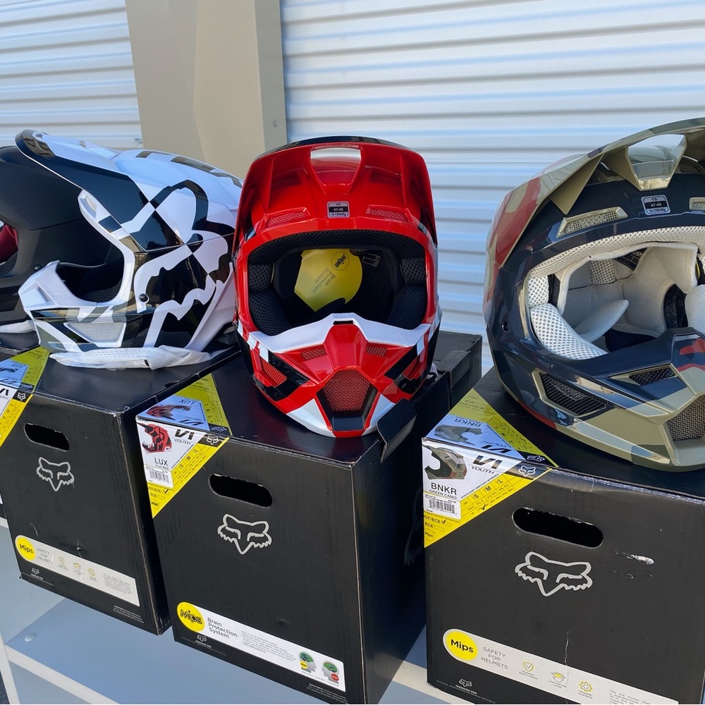 Fox Off-Road Motocross Helmet in Red